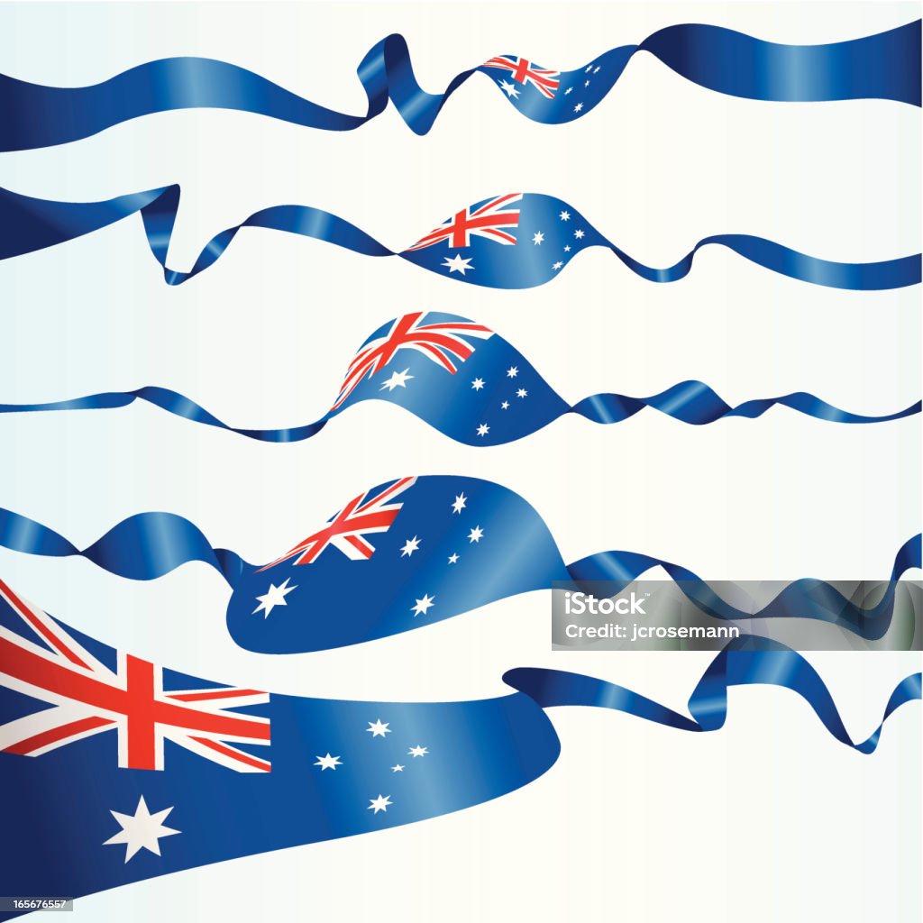 Banner australiano - arte vettoriale royalty-free di A forma di stella