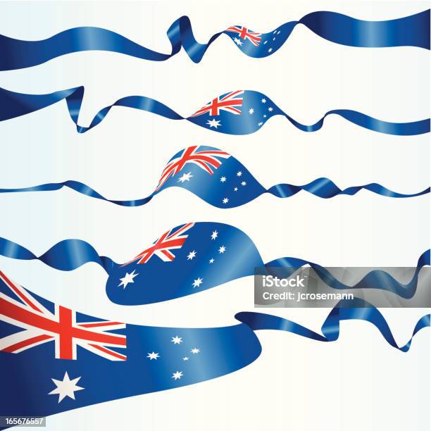 Banner Australiano - Immagini vettoriali stock e altre immagini di A forma di stella - A forma di stella, Australia, Bandiera