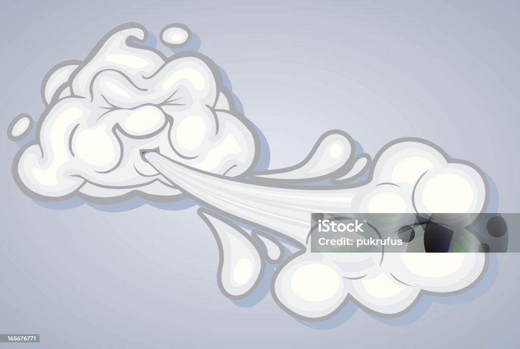 Vent Cloud - clipart vectoriel de Blanc libre de droits