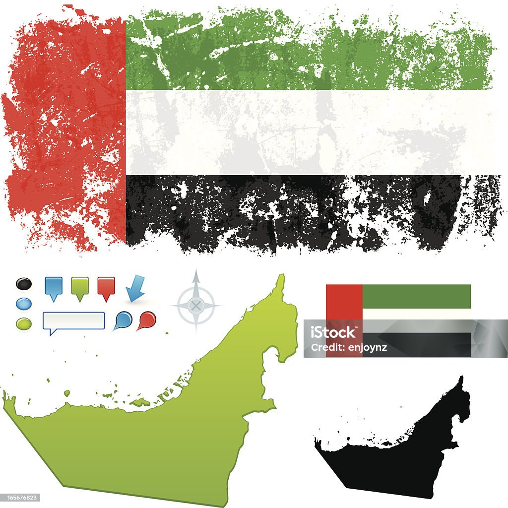 Объединенные Арабские Эмираты - Векторная графика Абу-Даби роялти-фри