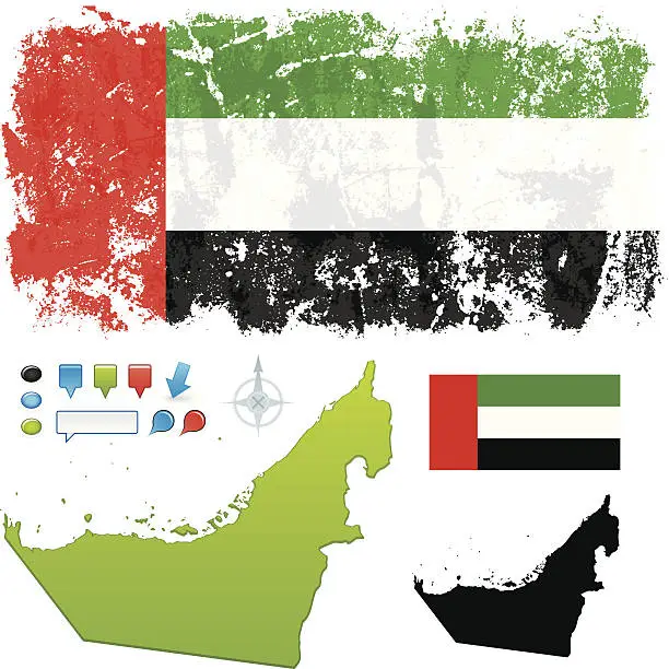 Vector illustration of United Arab Emirates