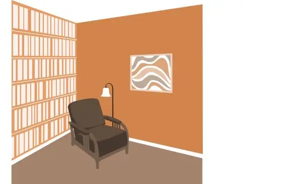 Vector illustration of Reading Space