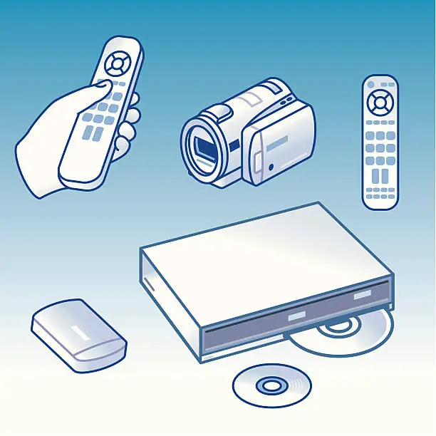 Vector illustration of Digital Video Technology