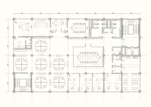 office building architectural plan