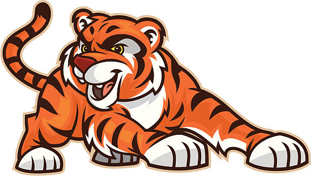 Tiger Cub This Tiger Cub is great for any school mascot related design. tiger mascot stock illustrations