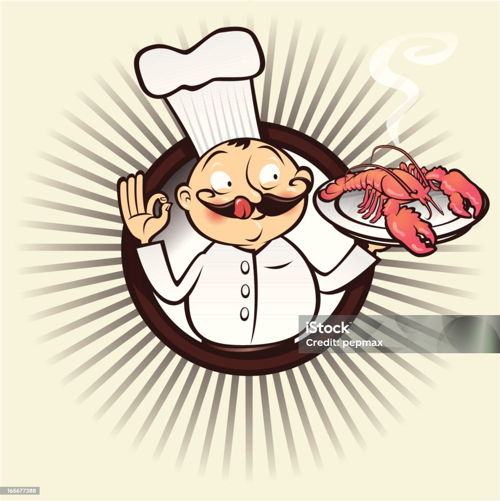 chef yumm langosta - arte vectorial de Langosta - Marisco libre de derechos