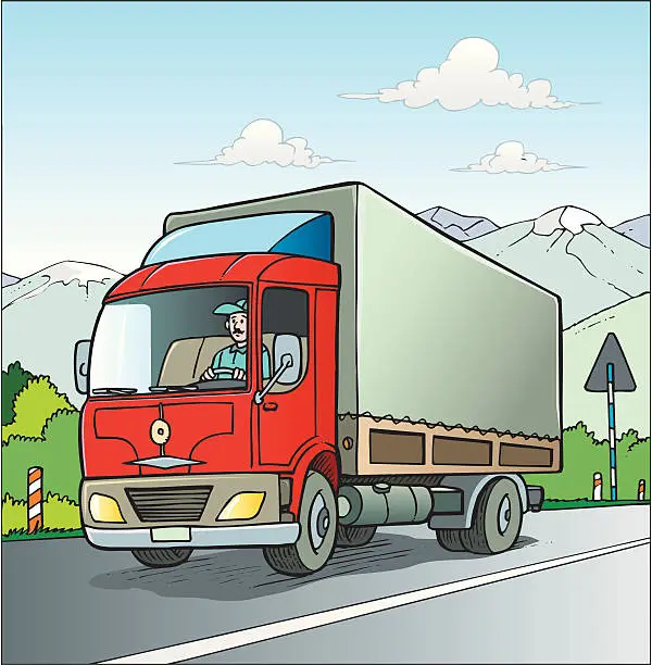Vector illustration of Truck