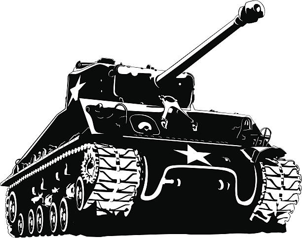 ilustraciones, imágenes clip art, dibujos animados e iconos de stock de tanque militar - allied forces illustrations