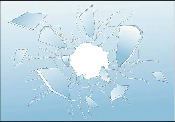 Vector illustration of Broken Glass