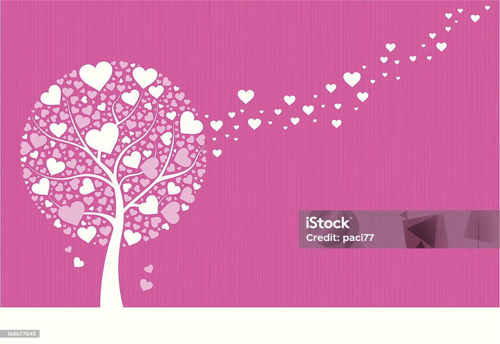 Amour arbre - clipart vectoriel de Affectueux libre de droits