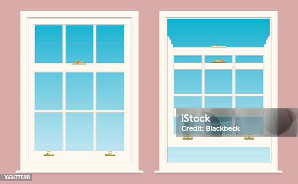 Sash Windows Stock Illustration - Download Image Now - Sash Window, Illustration, Window Frame