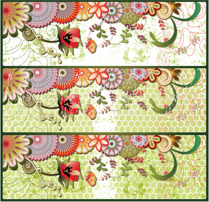 banners with flowers and three different textures.Individual objects and textures.Clipping path. See my collections linked below:http://i161.photobucket.com/albums/t234/lolon5/frames.jpg