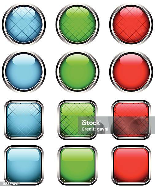 One Shiny Button Shiny Button Set Stock Illustration - Download Image Now - Backgrounds ...