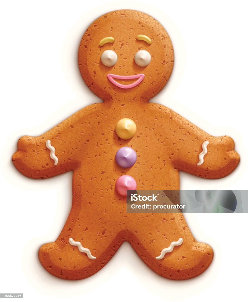 Boneco de Gengibre - Royalty-free Biscoito de Gengibre - Bolacha arte vetorial