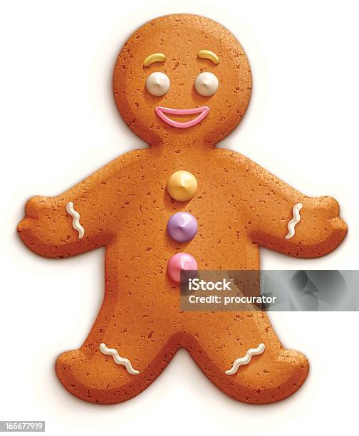 Boneco De Gengibre - Arte vetorial de stock e mais imagens de Biscoito de Gengibre - Bolacha - Biscoito de Gengibre - Bolacha, Homens, Simplicidade