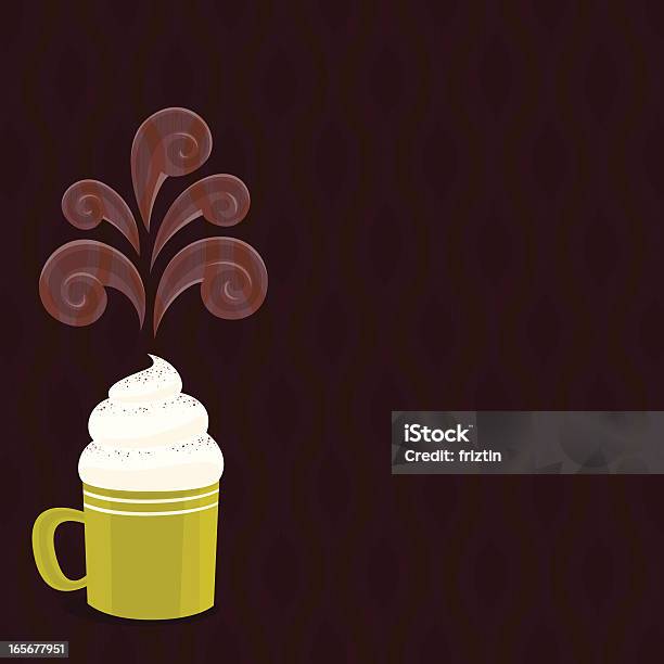 Cappuccino Background Stock Illustration - Download Image Now - Backgrounds, Breakfast, Brown