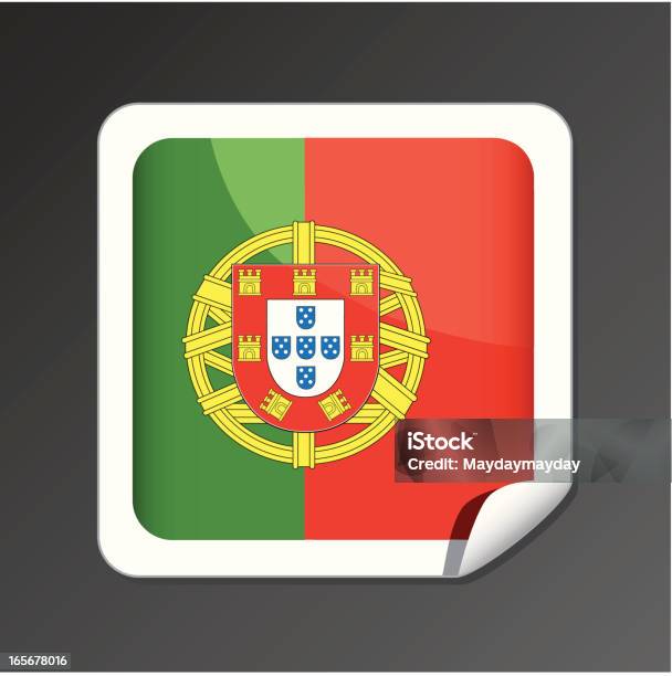 Ícone De Bandeira De Portugal - Arte vetorial de stock e mais imagens de Bandeira - Bandeira, Bandeira de Portugal, Conceito