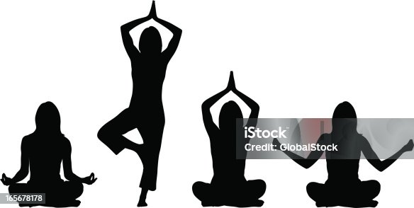 istock Yoga positions - Woman 165678178