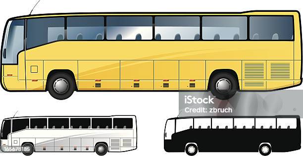 Autobus - Stockowe grafiki wektorowe i więcej obrazów Z boku - Z boku, Autokar, Autobus