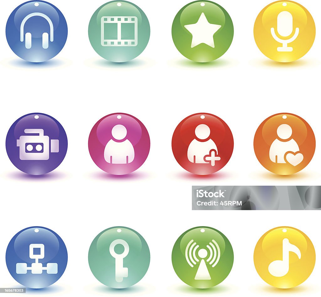 Candy Series - OS & Applications Professional icon set for your design work, ZIP include hires jpg, AI 10 & AI CS2. http://i654.photobucket.com/albums/uu266/lonelong/handyseries.jpg Antenna - Aerial stock vector