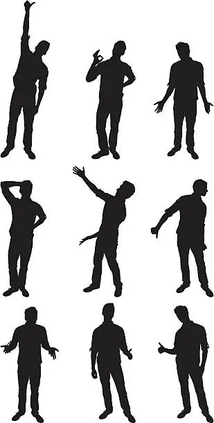 Vector illustration of People in different poses