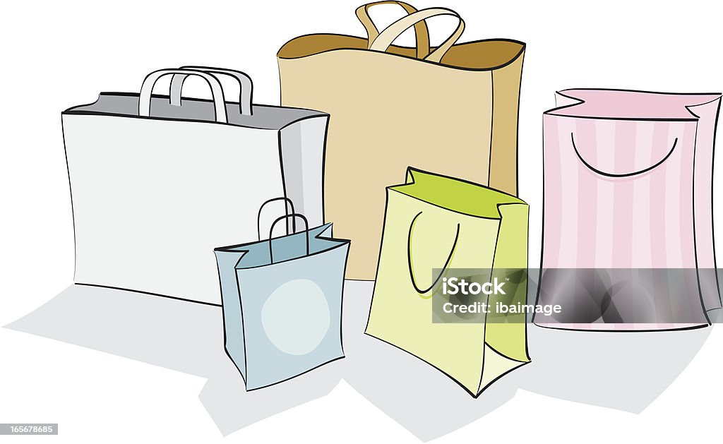 Shopping Bags Stock Illustration - Download Image Now - Bag, Cartoon, Gift  Bag - iStock
