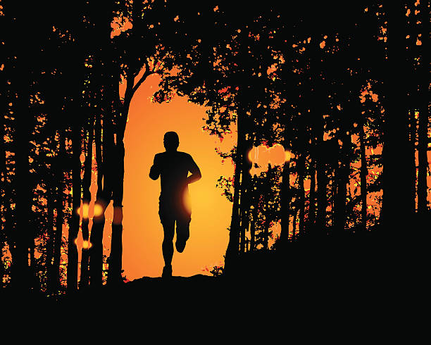 Runner In Woods 370+ Running Woods Stock Illustrations, Royalty-Free Vector Graphics ...