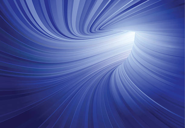 블루 터널 - tunnel abstract backgrounds blue stock illustrations