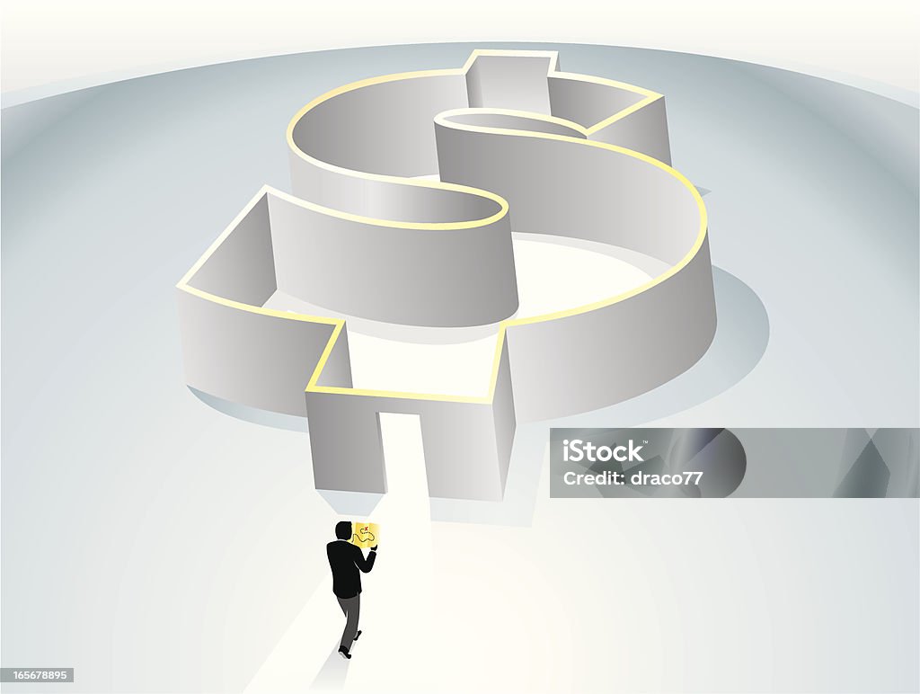 Dólar Maze - arte vectorial de Abierto libre de derechos