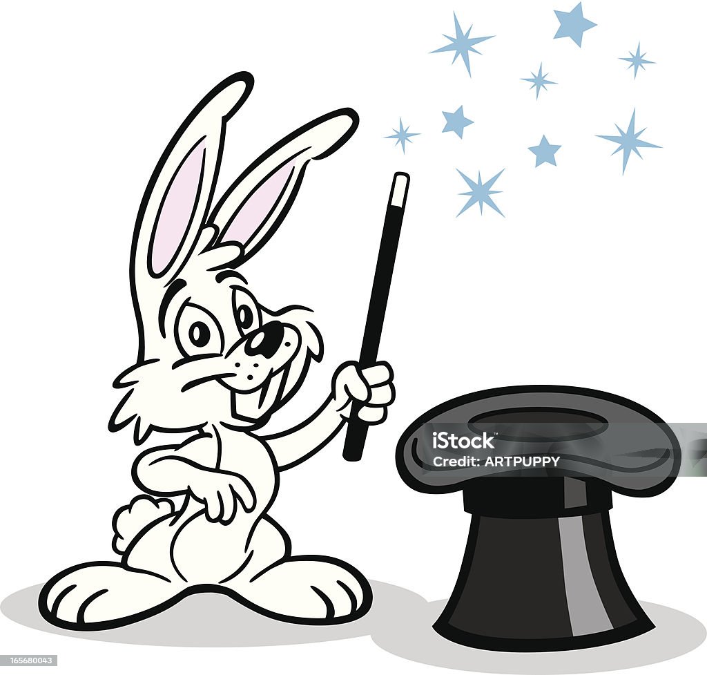 Rabbit Magician "Great illustration of a rabbit magician. Perfect for a magic show. EPS and JPEG files included. Be sure to view my other illustrations, thanks!" Animal stock vector