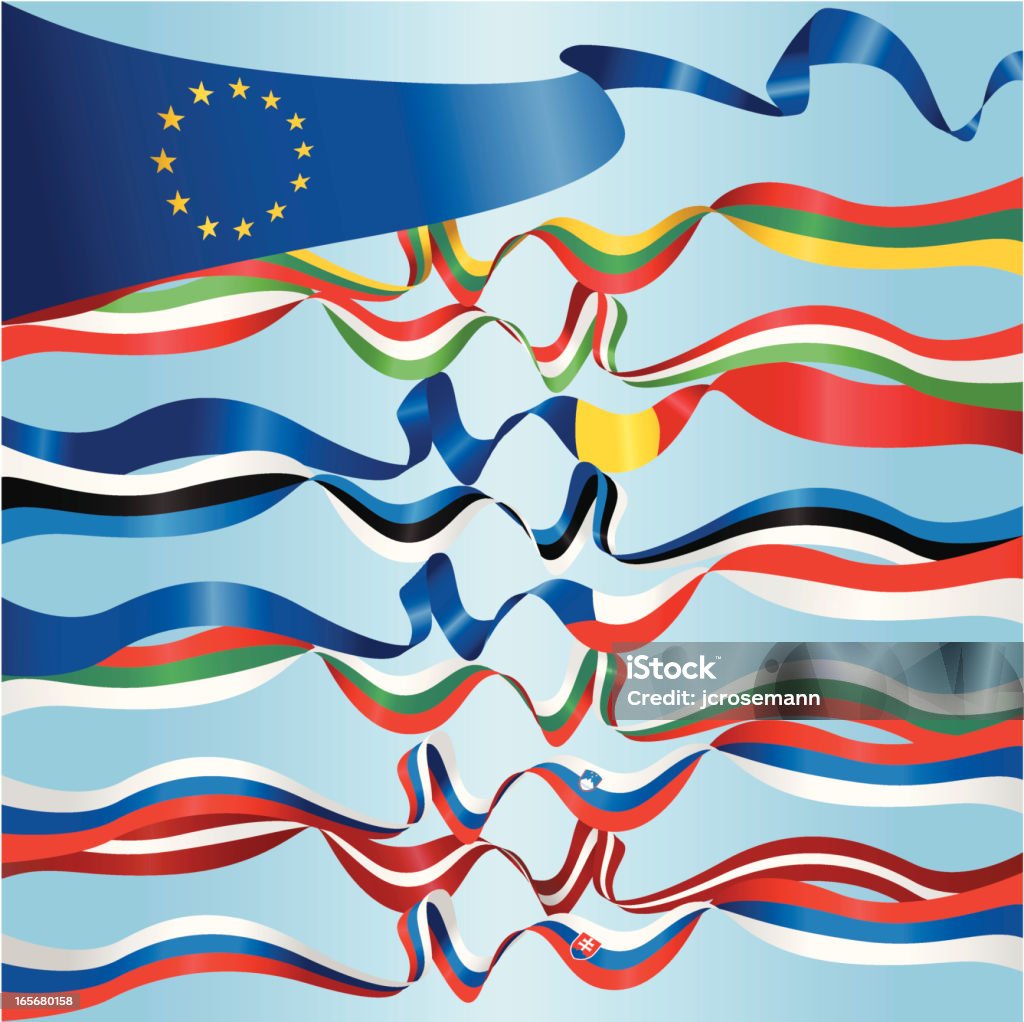 Banners Europea - arte vectorial de Bandera libre de derechos