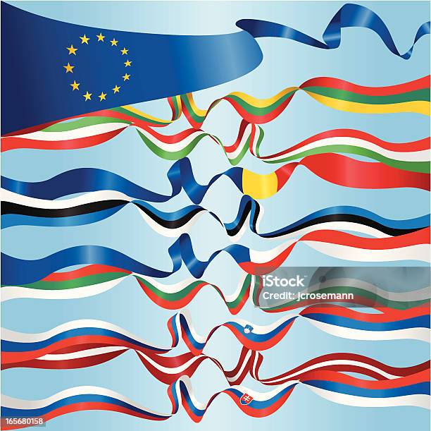 Banner Europea - Immagini vettoriali stock e altre immagini di Bandiera - Bandiera, Bandiera dell'Ungheria, Bandiera dell'Unione Europea