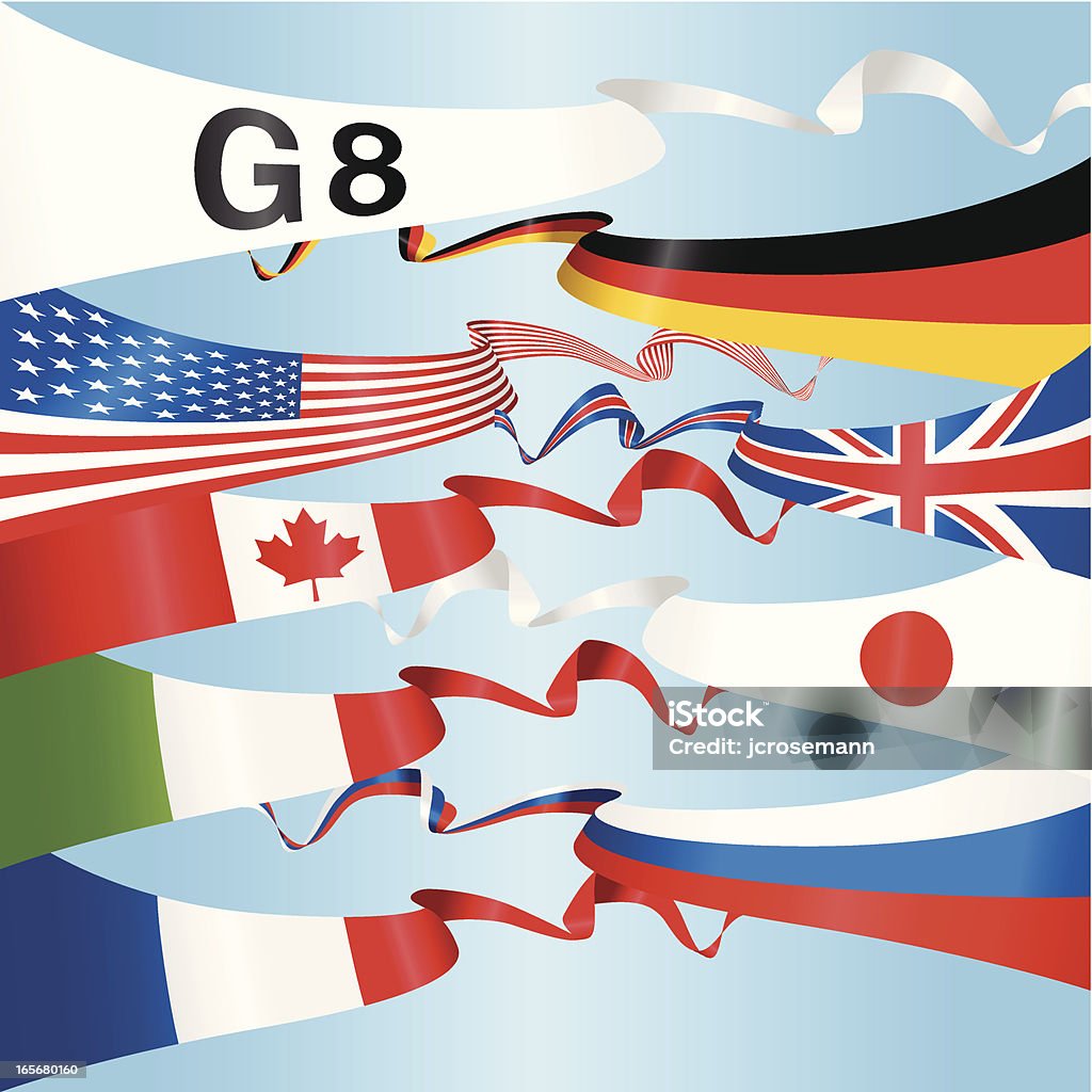 G8 National Banners G8 Banners (Volume 1 of 2) Belt stock vector