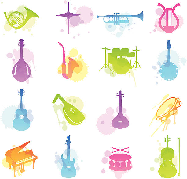 シミのアイコン-楽器 - 音楽用品点のイラスト素材／クリッ��プアート素材／マンガ素材／アイコン素材