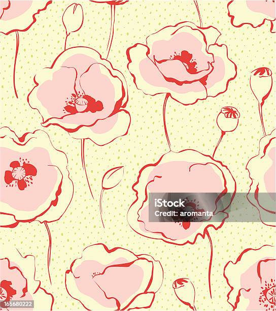 シームレスパターンに Poppies - ケシのベクターアート素材や画像を多数ご用意 - ケシ, オニゲシ, おしべ