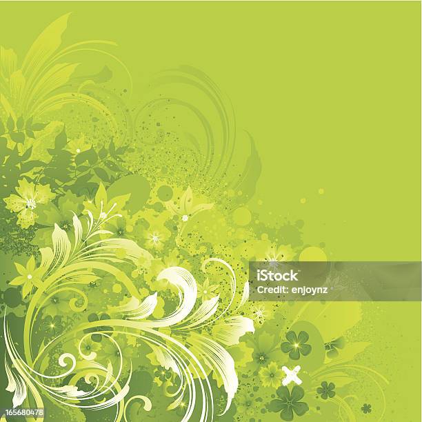 Spring Computer Backround Drawing Green Green Spring Background Stock Illustration - Download Image Now - Angle ...