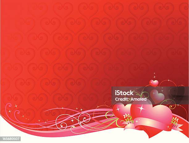 Fundo De Dia Dos Namorados - Arte vetorial de stock e mais imagens de Amor - Amor, Cartão do Dia dos Namorados, Cor Viva