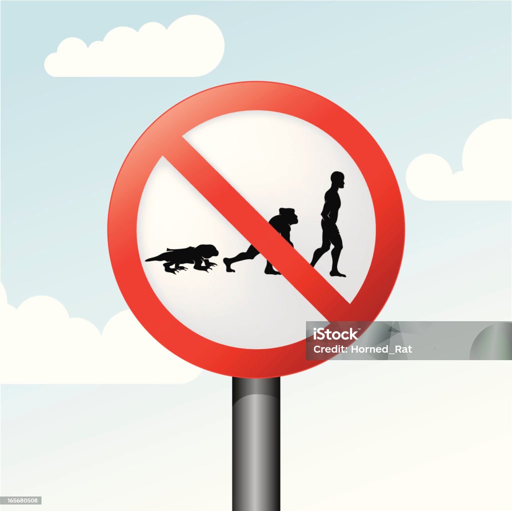 Stop Evolution No Evolution Allowed Stock Illustration - Download Image Now - Ape ...