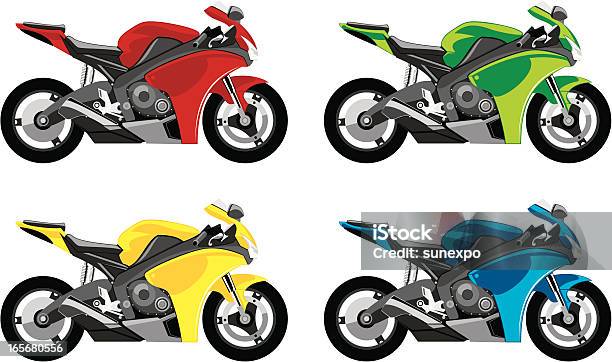 Motorrad Stock Vektor Art und mehr Bilder von Motorrad - Motorrad, Illustration, Motorradsport