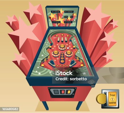 121 Pinball Arcade Illustrations & Clip Art - iStock | Pinball machine,  Arcade games, Video arcade