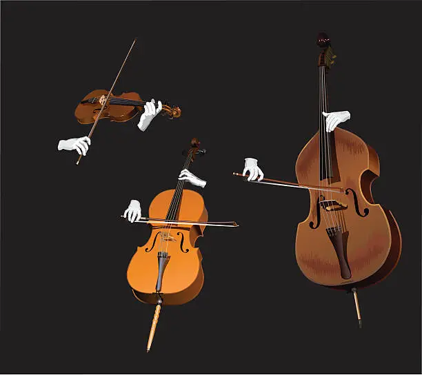 Vector illustration of orchestra