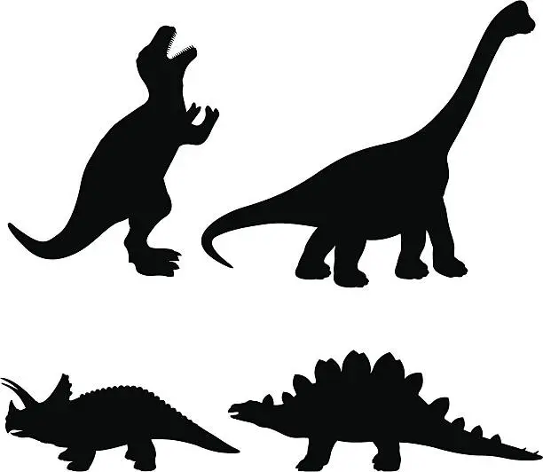 Vector illustration of dinosaurs