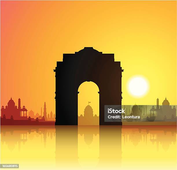 인도 북문 인디아 문에 대한 스톡 벡터 아트 및 기타 이미지 - 인디아 문, 건물 외관, 건축물