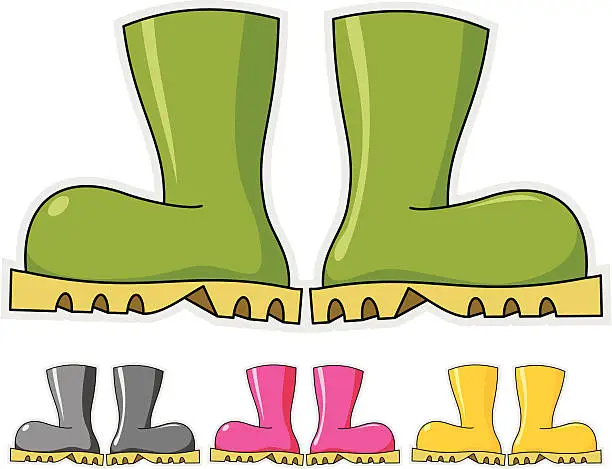 Vector illustration of Wellington Boots