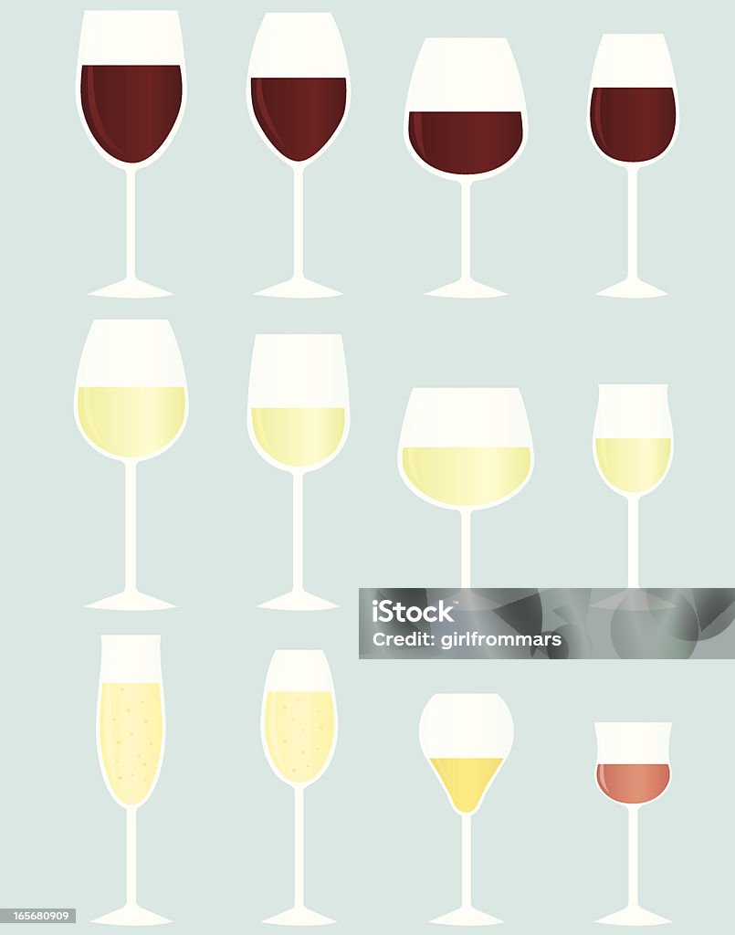 Da vino - arte vettoriale royalty-free di Bicchiere da vino