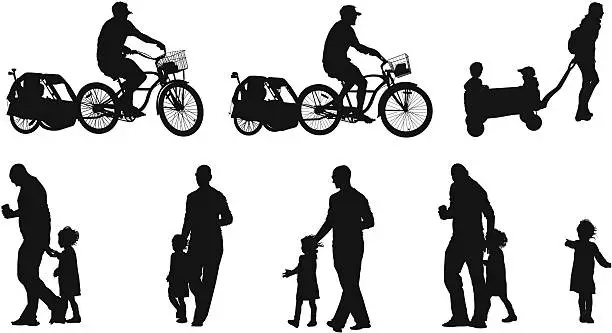 Vector illustration of People in the street