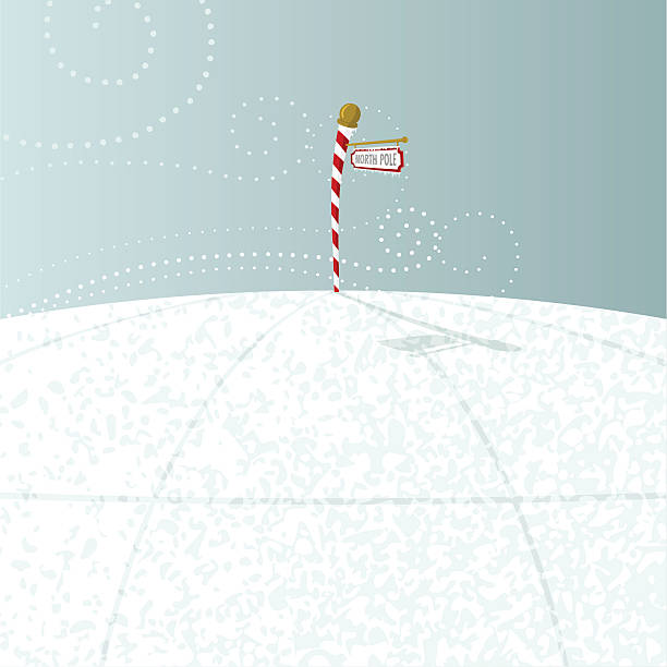 ilustraciones, imágenes clip art, dibujos animados e iconos de stock de polo norte - pole sign north north pole