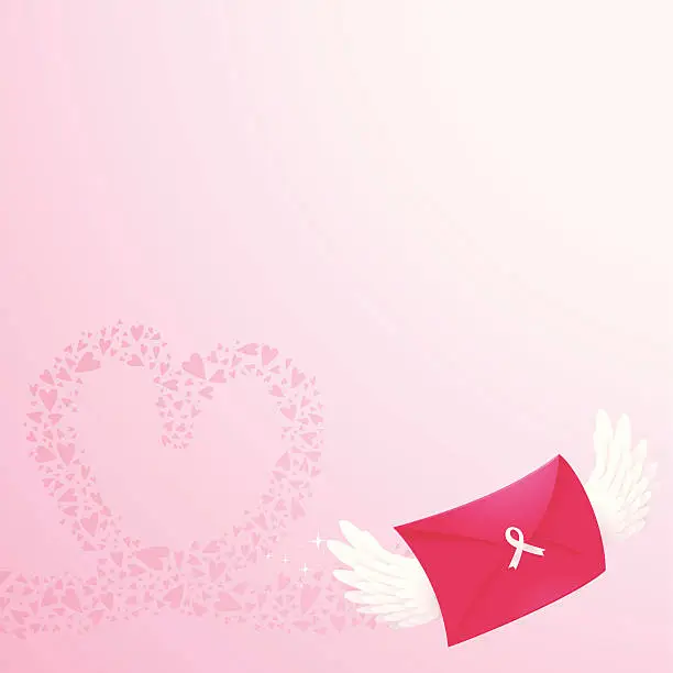 Vector illustration of Breast Cancer Awareness background