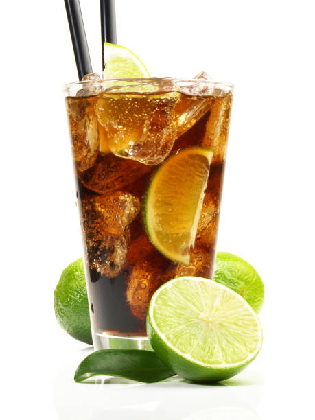 istock Cuba Libre Cocktail on white Background - Isolated 1656815723