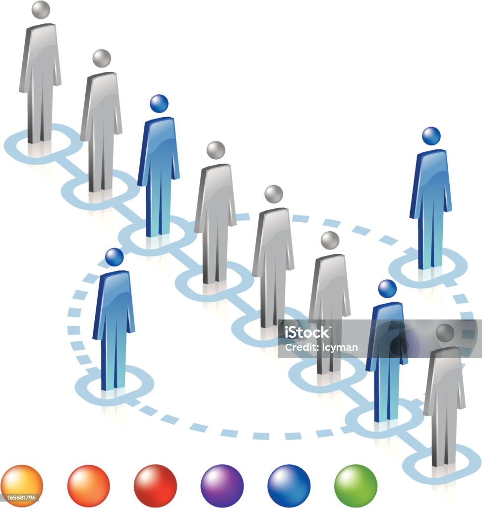 Two Different Process Sharing Staff Stock Illustration - Download Image ...